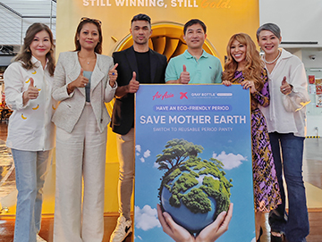 秘伴裤携手亚洲航空：以爱守护女性，以行动关爱地球！